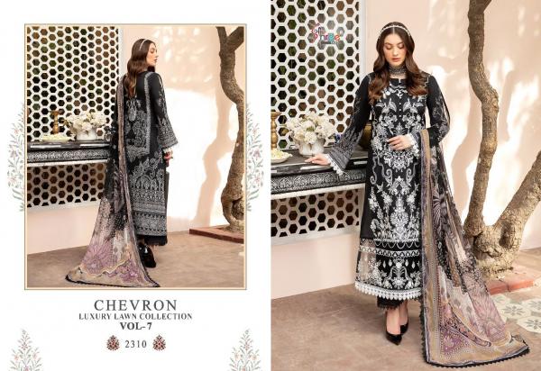 Shree Chevron Luxury Lawn Collection 7 Designer Pakistani Salwar Suits